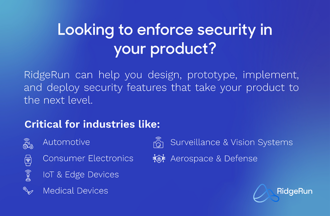 RidgeRun Embedded Security Features Services