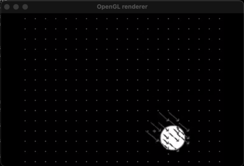 Sample output of the motion vector visualization