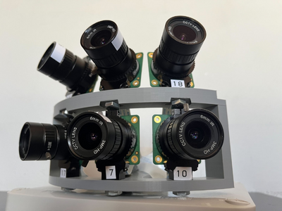 Image showing the setup cameras for panoramic mosaic