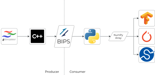 BIPS communication between one Producer and N Consumers